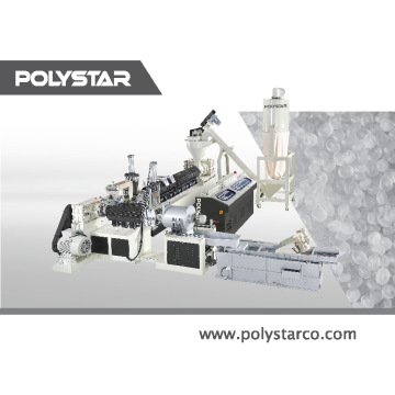 Two stage plastic scrap recycling plant